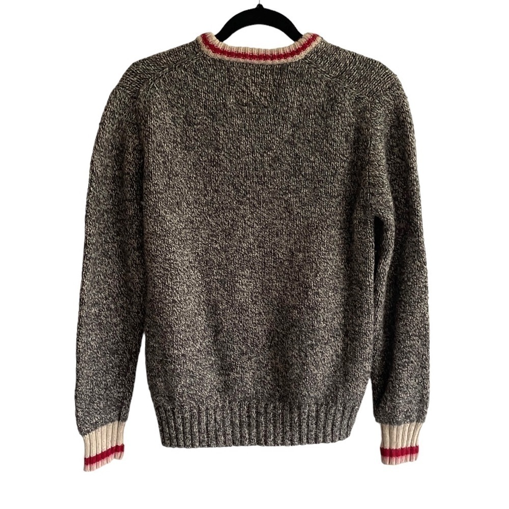 ROOTS Canada Wool Chunky Knit Cabin Sweater M - Picture 4 of 11